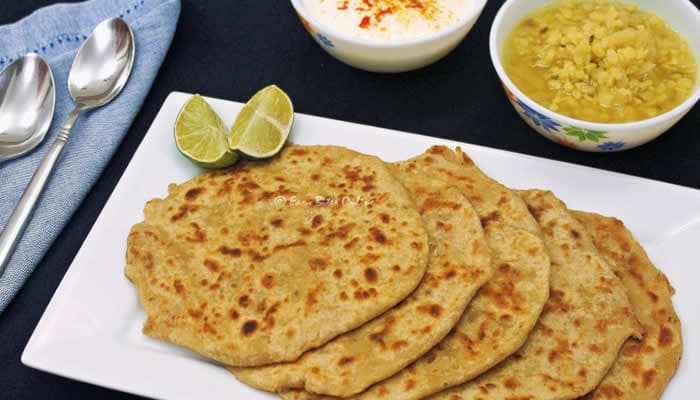 Soy Stuffed Parathas